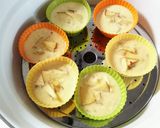 りんごとクリームチーズの蒸しケーキ作り方7写真
