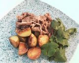 牛肉甘酒漬けと新じゃが炒め(ビタミンC)作り方6写真
