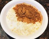 簡単　朝食　チョコオートミール作り方1写真
