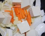 はくさいと豆腐の卵とじ煮作り方1写真