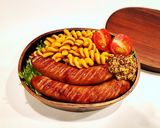 のっけ弁当(ロングウィンナー)作り方1写真