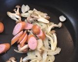 しめじ、ウインナーのパスタマスタード味作り方7写真