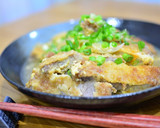 サクサクとんかつのふんわり卵とじ♬作り方7写真