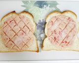 焼くまで3分⁈いちごメロンパントースト作り方4写真
