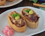 甘辛牛肉のわさびいなり寿司作り方12写真