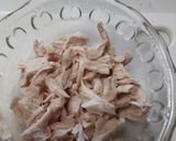 だし汁が美味しい鶏ササミ肉の春雨スープ♪作り方4写真
