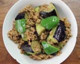 大豆ミートで茄子のごまみそ炒め作り方7写真