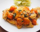 むね肉・プチトマト大葉カレー粉照り焼き！作り方7写真