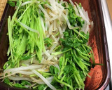 和えるだけ☆豆苗ともやしの梅ポン和え作り方1写真