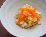 レンジで蒸す簡単！キャベツ・人参の酢の物作り方5写真