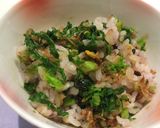 簡単！おいしい！菜の花のおかか混ぜごはん作り方3写真