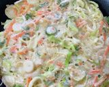 醤油マヨ！野菜たっぷりねぎ焼き作り方2写真