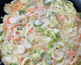 醤油マヨ！野菜たっぷりねぎ焼き作り方2写真
