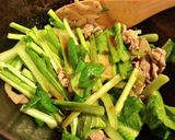 豚肉と小松菜の豆板醤炒め作り方4写真