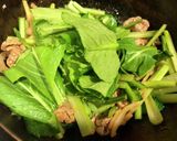 豚肉と小松菜の豆板醤炒め作り方5写真