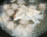 夕食☆簡単節約肉団子と白菜スタミナスープ作り方3写真