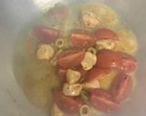ホタテとトマトのオイルパスタ作り方4写真