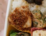10分以内でお弁当★鶏むね肉の青のり焼作り方5写真