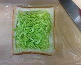 冷凍作りおき☆焼き鳥キャベチーズトースト作り方4写真
