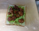 冷凍作りおき☆焼き鳥キャベチーズトースト作り方5写真