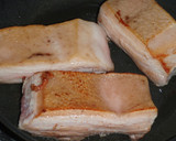ごはんにぴったり！栗と豚ばら肉の煮物作り方3写真