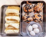 レンジで簡単!うずら卵と鶏ミンチの巾着煮作り方5写真