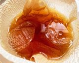 レンジで簡単!うずら卵と鶏ミンチの巾着煮作り方8写真