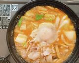 ピリ辛！簡単　鍋焼きうどん作り方7写真