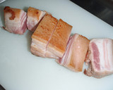ごはんにぴったり！栗と豚ばら肉の煮物作り方4写真