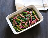 ほうれん草とベーコンのクミン醤油和え作り方5写真