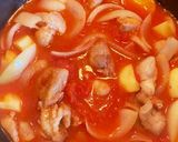 煮込むだけ！鶏もも肉のトマト缶煮込み作り方7写真