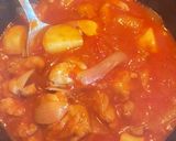 煮込むだけ！鶏もも肉のトマト缶煮込み作り方8写真