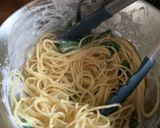 チーズとほうれん草のパスタ（カチョエペペ作り方7写真