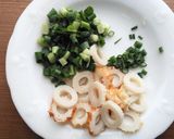 竹輪・ねぎの和風天津飯あっさり【簡単丼】作り方1写真