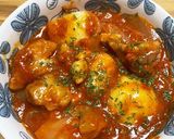 煮込むだけ！鶏もも肉のトマト缶煮込み作り方9写真