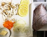鯛のホイル焼き　レモンバター風味作り方1写真
