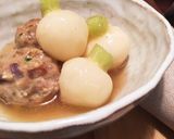 かぶと手作り肉団子の餡かけ作り方4写真