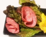 卵焼き&キムチ&豆腐&花ハムサラダ♡作り方2写真