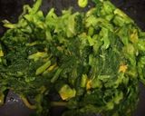 カブの葉の胡麻炒め作り方7写真