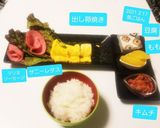 卵焼き&キムチ&豆腐&花ハムサラダ♡作り方6写真