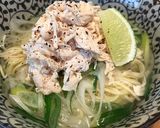 鶏のささみとネギの塩ラーメン作り方13写真