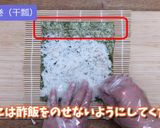 日本産干瓢の具だくさん恵方巻作り方5写真