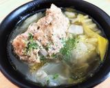 時短5分☆ハンバーグとたっぷり野菜スープ作り方4写真