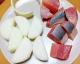 ぶり大根2(安かったのでサシミ用を使い)作り方2写真