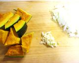 かぼちゃのクリームパスタ作り方1写真