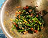 韓国ホットペッパーツナとほうれん草和え作り方3写真