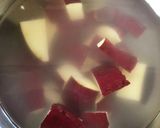 テバトロと根野菜の煮物作り方1写真