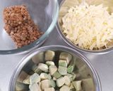 納豆アボカドチーズin油揚げ　☆簡単☆作り方1写真