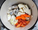 カキのキムチ鍋作り方3写真