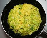 ダイエット☆おかか香る春キャベツの卵焼き作り方5写真